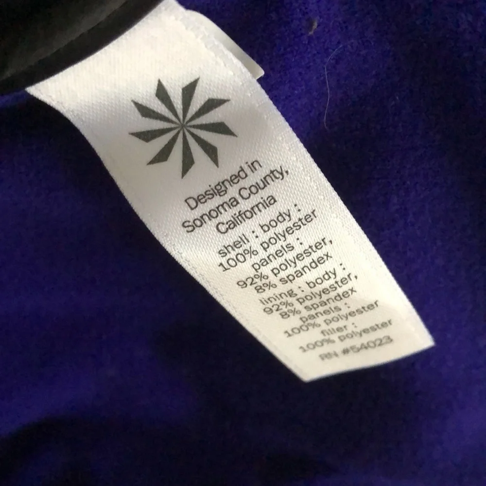 Athleta indigo zip up sprinter vest xxs